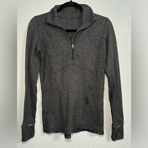 lululemon athletica Gray Quarter-Zip Sweater